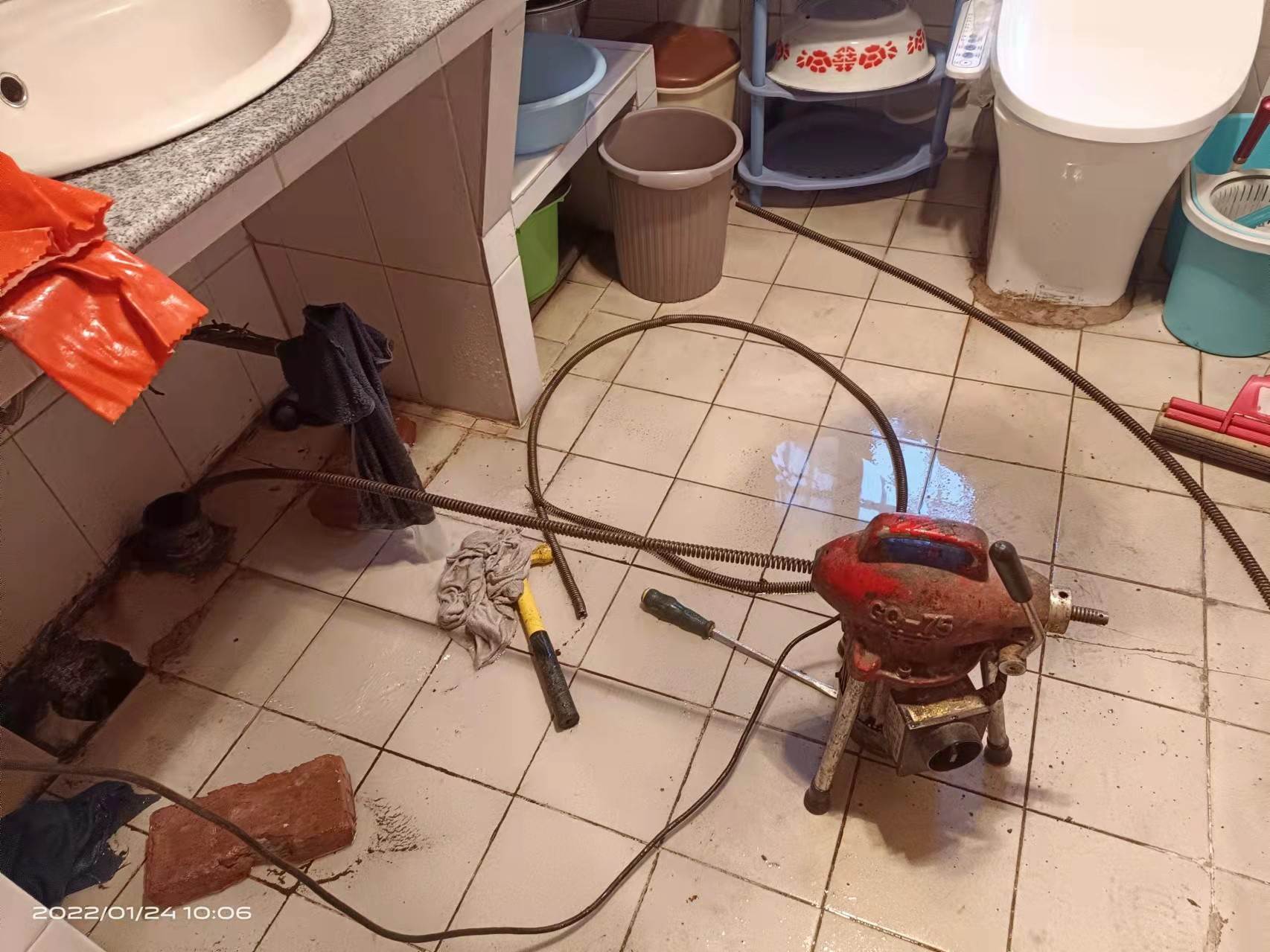 宾县疏通厨房下水道，地漏疏通